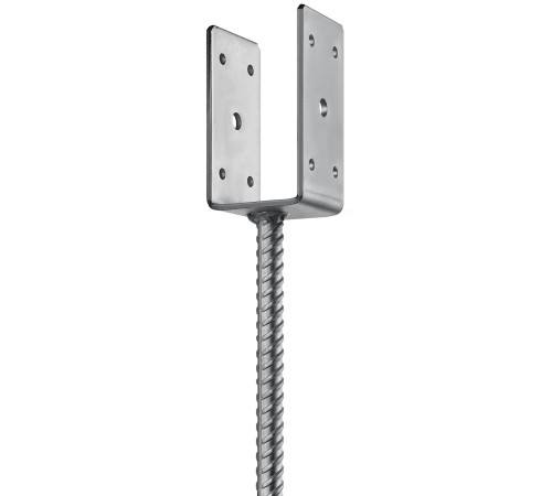 ЗУБР ОС-U, 61 x 120 x 60 мм, U-образное основание столба (310286-060) купить  в Сочи