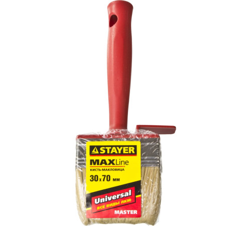 STAYER UNIVERSAL, 3 х 7 см, светлая щетина, пластмассовый корпус, все виды ЛКМ, макловица (01824-07) купить  в Сочи