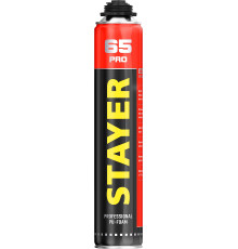 STAYER PRO 65, 800 мл, выход до 65 л, пистолетная, всесезонная, монтажная пена, Professional (41137)