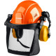 ЗУБР ТРИАДА, защитная каска в комплекте с наушниками и защитным сетчатым экраном, Профессионал (11099) купить  в Сочи