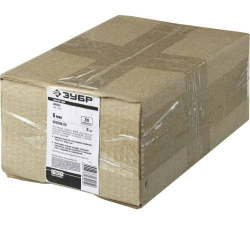 ЗУБР DIN 125А, 6 мм, цинк, 5 кг, шайба (303800-06) купить  в Сочи