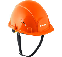 ЗУБР ФОРТ, оранжевая, храповый механизм регулировки, универсальное крепление для наушников и щитков, защитная каска, Профессионал (11094-1)