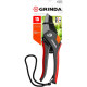 GRINDA G-28, 205 мм, углеродистая сталь, закаленные лезвия, тефлоновое покрытие, двухкомпонентные рукоятки, контактный секатор (8-423203) купить в Сочи