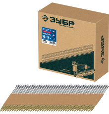 ЗУБР SN34 (D34) 50 х 2.8 мм, реечные гвозди рифленые оцинкованные, 5000 шт (305399-50)