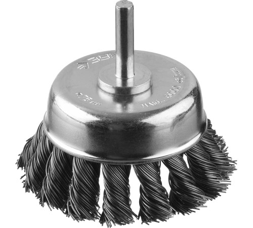 ЗУБР d 75 мм, жгутированная, стальная проволока 0.3 мм, чашечная щетка для дрели, Профессионал (35255-075) купить  в Сочи