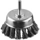 ЗУБР d 75 мм, жгутированная, стальная проволока 0.3 мм, чашечная щетка для дрели, Профессионал (35255-075) купить  в Сочи