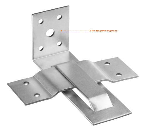 ЗУБР СОС-2.0, 40 x 120 (60) x 2 мм, пластина, скользящая опора для стропил (310166-060) купить  в Сочи