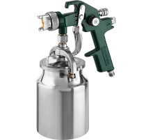 KRAFTOOL AirKraft, HVLP, 1.4мм, пневматический краскопульт с нижним бачком (06520-1.4)