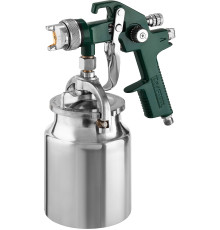 KRAFTOOL AirKraft, HVLP, 1.4мм, пневматический краскопульт с нижним бачком (06520-1.4)