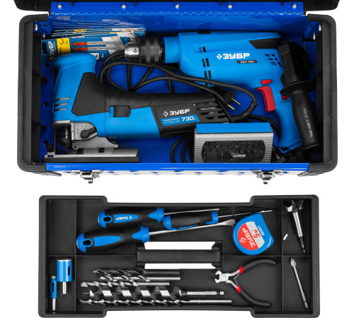 ЗУБР СПЕЦ-18, 470 x 240 x 215 мм, (18″), металлический, ящик для инструментов, Профессионал (38155-18) купить  в Сочи