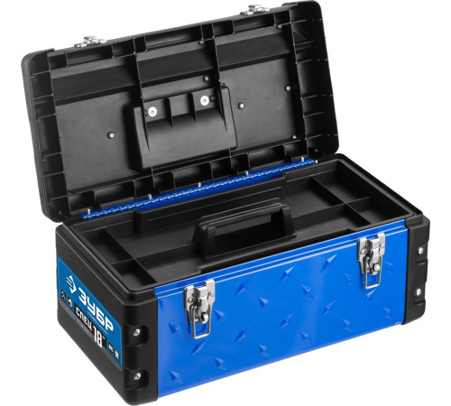 ЗУБР СПЕЦ-18, 470 x 240 x 215 мм, (18″), металлический, ящик для инструментов, Профессионал (38155-18) купить  в Сочи