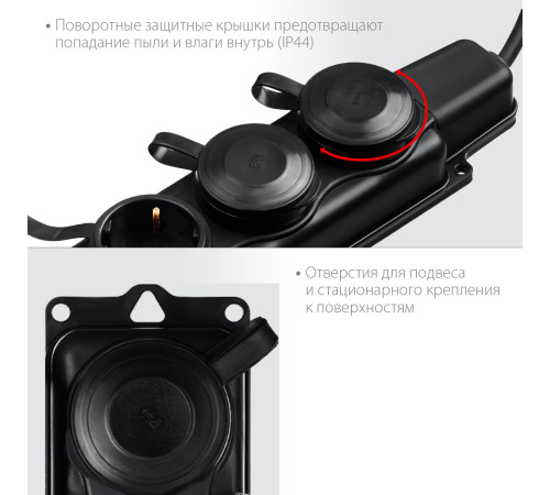 ЗУБР КГ-325-Ш3, КГ, 3 x 2.5 мм2, IP44, 15 м, 3 гн., 4000 Вт, силовой удлинитель, Профессионал (55024-15) купить  в Сочи