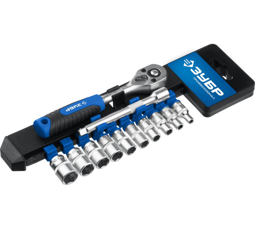 ЗУБР ТМ-12М, 12 предм., (1/4″), набор торцовых головок, Профессионал (27645-H12) купить  в Сочи