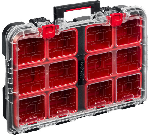 KETER STACKNROLL, 525 х 345 х 147 мм, (21″), пластиковый ящик-органайзер с 10 регулируемыми ячейками (38399) купить  в Сочи