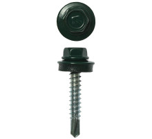 ЗУБР СКД 6005, 35 х 4.8 мм, зелёный насыщ., 380 шт, кровельный саморез, Профессионал (4-300315-48-035-6005)