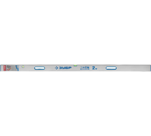 ЗУБР ППУ-Р 2 м, точность 0.5 мм/м, 2 глазка, Правило с уровнем и ручками (1075-2.0) купить  в Сочи