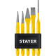 STAYER Hercules, 5 предметов, набор зубил и кернеров в пластиковом держателе, Professional (21077-H5) купить  в Сочи