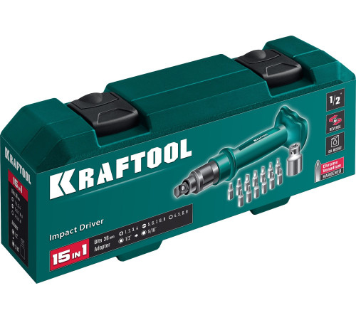 KRAFTOOL ID-15, 15 предм., ударно-поворотная отвертка (25550-Н10) купить в Сочи KRAFTOOL ID-15, 15 предм., ударно-поворотная отвертка (25550-Н10) купить в Сочи
