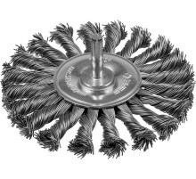 ЗУБР 100 мм, жгутированная стальная проволока 0.5 мм, щетка дисковая для дрели, Профессионал (3522-100)