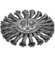 ЗУБР 100 мм, жгутированная стальная проволока 0.5 мм, щетка дисковая для дрели, Профессионал (3522-100)