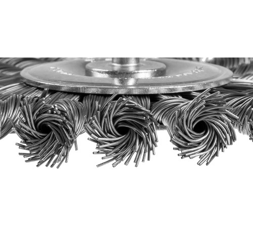 ЗУБР 100 мм, жгутированная стальная проволока 0.5 мм, щетка дисковая для дрели, Профессионал (3522-100) купить  в Сочи