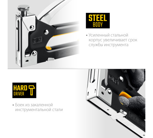 STAYER Max-53, тип 53 (A/10/JT21) 23GA (4 - 14 мм), стальной степлер (31501) купить в Сочи STAYER Max-53, тип 53 (A/10/JT21) 23GA (4 - 14 мм), стальной степлер (31501) купить в Сочи