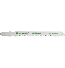 KRAFTOOL T144DF, EU-хвост., по дереву Bi-Met, шаг 4 мм, 75 мм, 2 шт, полотна для лобзика (159520-4)