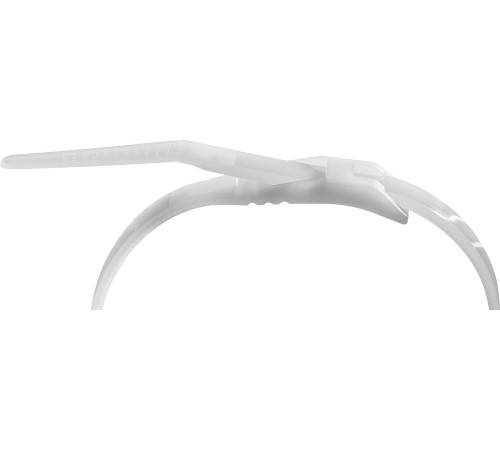 ЗУБР КОБРА, 4.6 x 280 мм, нейлон РА66, 25 шт, белые, кабельные стяжки с плоским замком, Профессионал (30930-46-280) купить  в Сочи