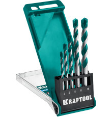 KRAFTOOL Keramo, 5 шт: 4-5-6-8-10 мм набор сверл по керамограниту с твердосплавной пластиной (29175-H5)
