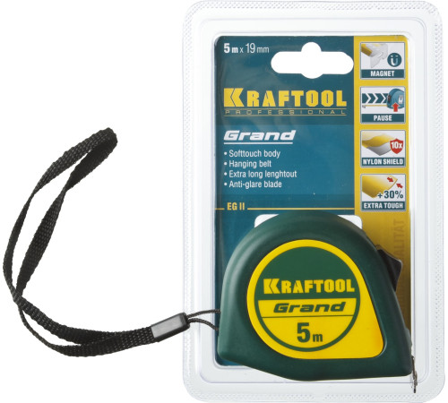 KRAFTOOL Grand, 5 м х 19 мм, рулетка (34022-05-19) купить в Сочи KRAFTOOL Grand, 5 м х 19 мм, рулетка (34022-05-19) купить в Сочи