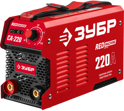 ЗУБР ММА, 220 А, RED MACHINE, сварочный аппарат инверторный, макс. электрод Ø 5.0 мм (СА-220) купить  в Сочи