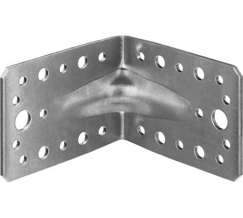 ЗУБР УКУ-2.5, 65 x 90 x 90 x 2.5 мм, цинк, усиленный крепежный уголок (31011-90) купить  в Сочи