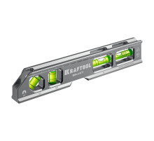 KRAFTOOL BILLET-20, 8 в 1, 200 мм, точность 0.3 мм/м, 4 глазка, брусковый магнитный уровень (34790)