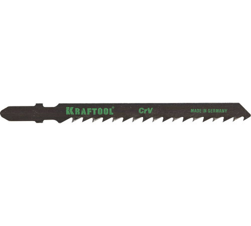 KRAFTOOL T144D, EU-хвост., по дереву, быстрый рез, шаг 4 мм, 75 мм, 5 шт, полотна для лобзика (159521-4-S5) купить  в Сочи
