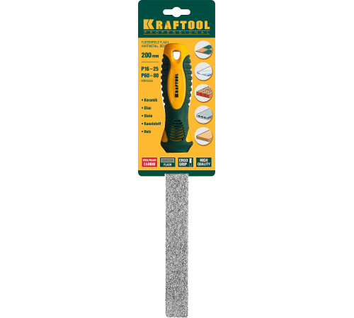 KRAFTOOL 200 мм, плоский напильник с карбидом вольфрама (16080-20) купить  в Сочи