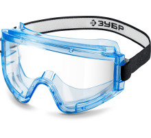 ЗУБР ПАНОРАМА Г, закрытого типа, стекло из ударопрочного поликарбоната, защитные очки, герметичные, Профессионал (110232)