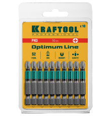 KRAFTOOL Optimum, PH3, 50 мм, 10 шт, биты (26122-3-50-10)