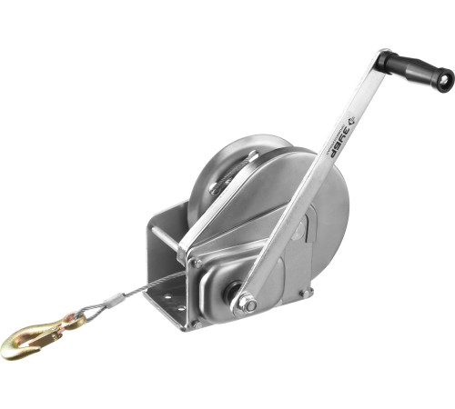 ЗУБР 0.9 т, 8 м, ручная барабанная подъемная тросовая лебедка, Профессионал (43117-0.9) купить  в Сочи