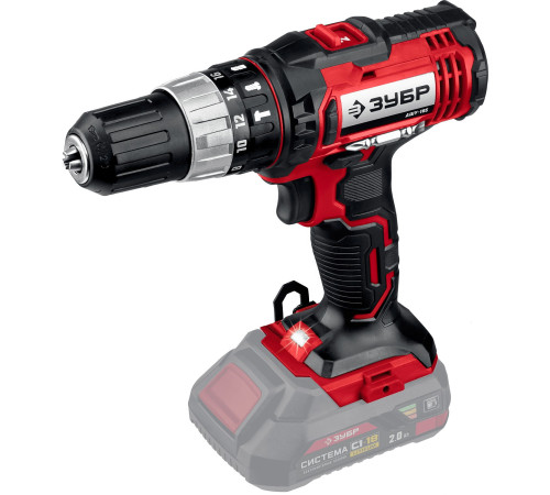 ЗУБР С1-18, 18 В, 40 Н·м, без АКБ, ударная дрель-шуруповерт (ДШУ-185) купить  в Сочи