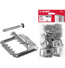 ЗУБР Кляймер-У2, 8 мм, 50 шт, усиленный крепеж для вагонки с саморезами (30755-08)