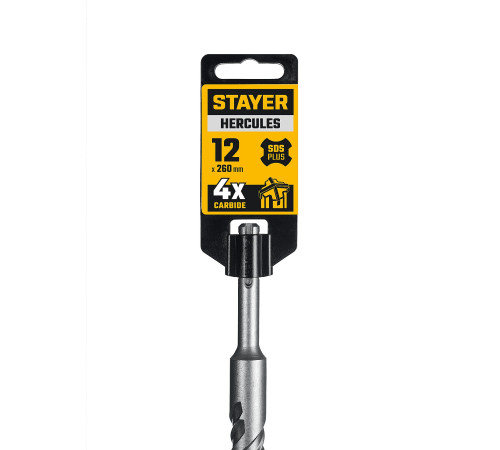 STAYER HERCULES-4Х 12x260 мм, SDS-plus бур (29290-260-12) купить  в Сочи