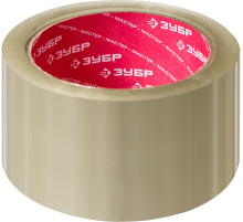 ЗУБР 48 мм, 60 м, 50 мкм, прозрачная, упаковочная клейкая лента (12031-50)