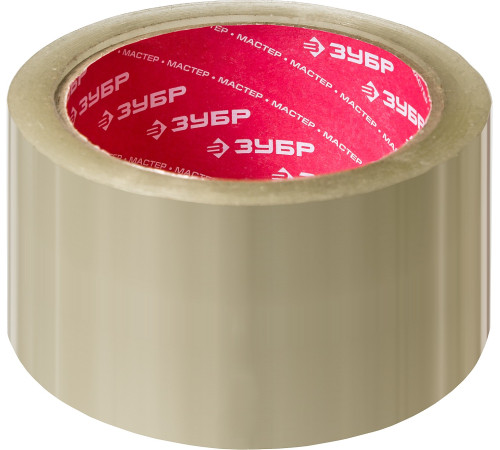 ЗУБР 48 мм, 60 м, 50 мкм, прозрачная, упаковочная клейкая лента (12031-50) купить  в Сочи