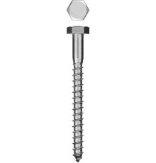 Шурупы ШДШ с шестигранной головкой (DIN 571), 100 х 10 мм, 25 шт, ЗУБР