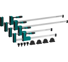 KRAFTOOL Grand SET-12, 12 предметов, 1000 мм, 600 мм, набор корпусных струбцин и принадлежностей (32240-H12) KRAFTOOL Grand SET-12, 12 предметов, 1000 мм, 600 мм, набор корпусных струбцин и принадлежностей (32240-H12)