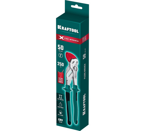 KRAFTOOL Vise-Wrench X, 250 мм, клещи переставные-гаечный ключ (22067) купить  в Сочи