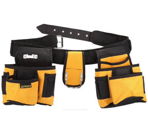 STAYER нейлон, пояс для инструментов с 18 карманами, Professional (38612) купить  в Сочи