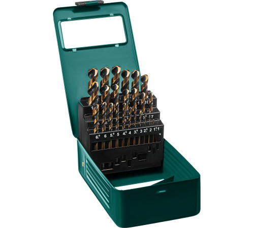 KRAFTOOL COBALT-8, 25 шт, (1-13 мм), сталь М42, HSS-Co(8%), набор сверл по металлу (29656-H25) купить в Сочи KRAFTOOL COBALT-8, 25 шт, (1-13 мм), сталь М42, HSS-Co(8%), набор сверл по металлу (29656-H25) купить в Сочи