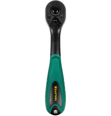 KRAFTOOL 1/4″, 72 зубца, пластиковое покрытие, трещотка для торцовых головок (27796-1/4)