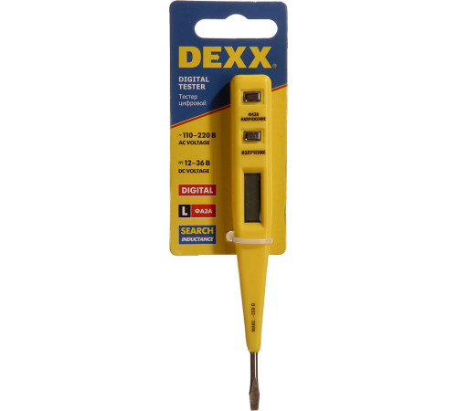 DEXX 12 - 220 В, 130 мм, тестер напряжения (45270) купить в Сочи DEXX 12 - 220 В, 130 мм, тестер напряжения (45270) купить в Сочи